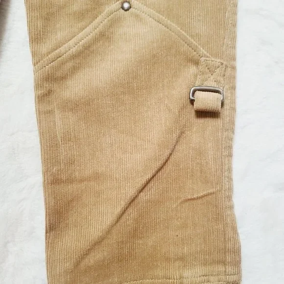 Vintage Illig Raver Pants, EXTREMELY RARE, Corduroy, Tan, Bell Bottom, Buttons